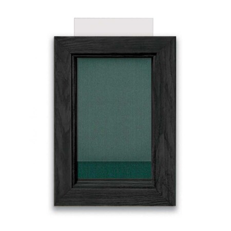 United Visual Products Indoor Enclosed Combo Board, 72"x36", Black Frame/Blue & Medium Grey UVCB7236B-BLUE-MEDGRY
